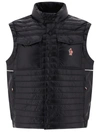 Moncler Ollon Down-feather Padded Gilet In Black