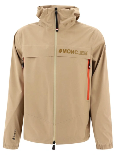 Moncler Grenoble Shipton Hooded Jacket In Beige