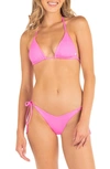HURLEY SOLID TRIANGLE TWO-PIECE SWIMSUIT