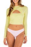 HURLEY CROP RASHGUARD TOP