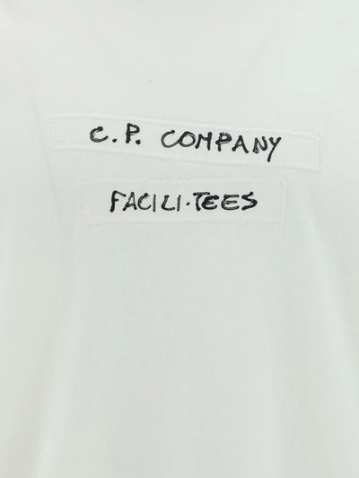 C.p. Company T-shirts In Gauze White