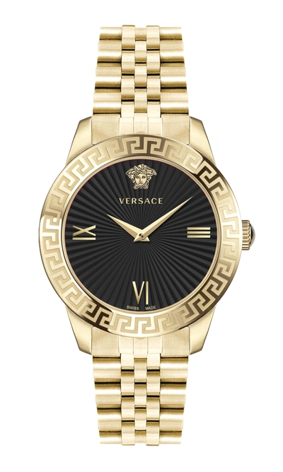 Versace Women's Greca Signature 38mm Quartz Watch In Gold