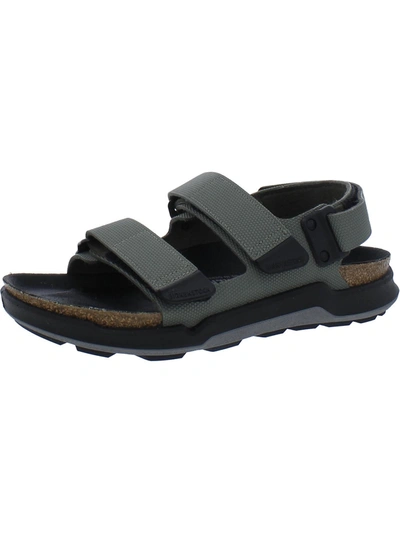 Birkenstock Tatacoa Womens Faux Leather Textured Footbed Sport Sandals In Black