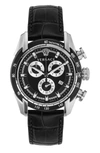 Versace Chronograph Date Quartz Watch In Black