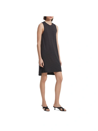 Atm Anthony Thomas Melillo Womens Jersey Striped Tank Dress In Black