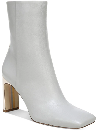 Sam Edelman Anika Womens Leather Mid-calf Boots In White