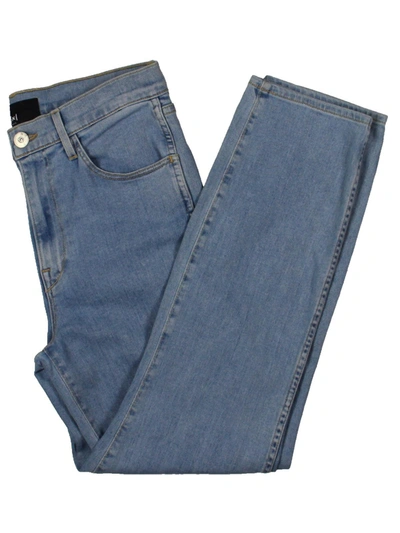 3x1 N.y.c. Juniors Womens Denim High Rise Straight Leg Jeans In Blue