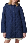 BERNARDO HOODED QUILTED LINER JACKET