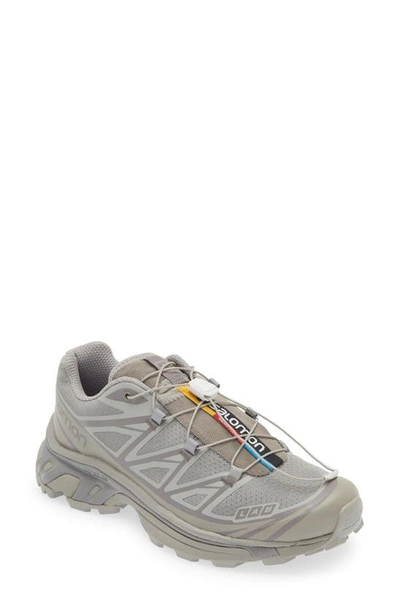 Salomon Gender Inclusive Xt-6 Sneaker In Ghost Gray