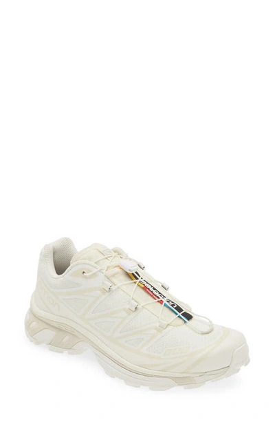 Salomon Gender Inclusive Xt-6 Sneaker In Vanilla Ice/vanilla Ice/almond