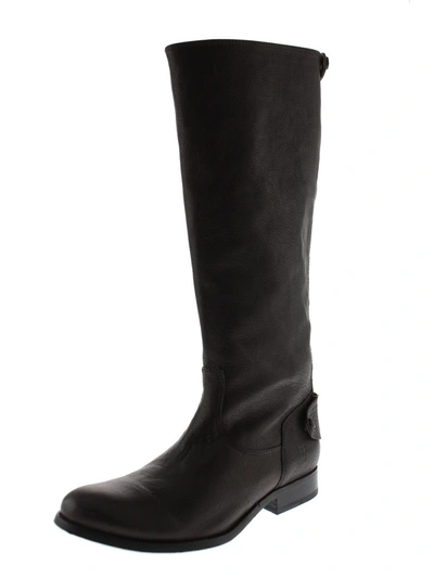 Frye Melissa Womens Leather Knee-high Riding Boots In Black | ModeSens