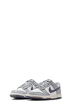 Nike Kids' Dunk Low Basketball Sneaker In White/light Carbon/platinum Tint/pure Platinum