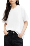 Allsaints Pippa Oversized Boyfriend T-shirt In White