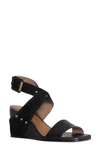 Donald Pliner Strappy Wedge Sandal In Black