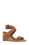 Donald Pliner Strappy Wedge Sandal In Toast