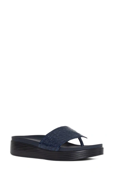 DONALD PLINER FIFI PLATFORM WEDGE FLIP FLOP