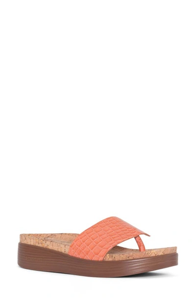 DONALD PLINER FIFI PLATFORM WEDGE FLIP FLOP