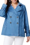 NIC + ZOE DOUBLE BREASTED DENIM COAT