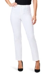 Nic + Zoe Polished Wonderstretch Straight Pocket Pant In Paper White In Paper White