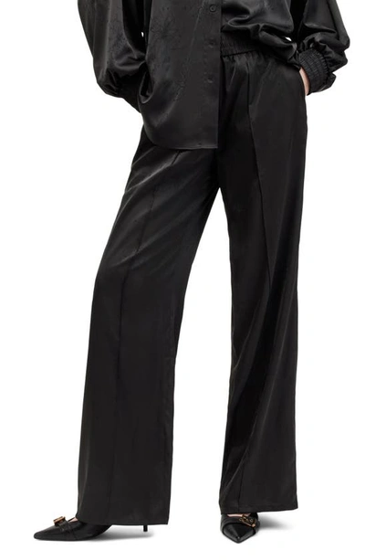 Allsaints Chari Jacq Jacquard Pants In Black