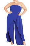 CITY CHIC CITY CHIC ATTRACT STRAPLESS JUMPSUIT