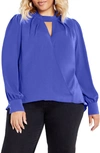 CITY CHIC BLAKELY CUTOUT SURPLICE TOP