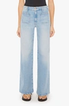 Mother The Maven Sneak High Waist Wide Leg Jeans In California Cruiser