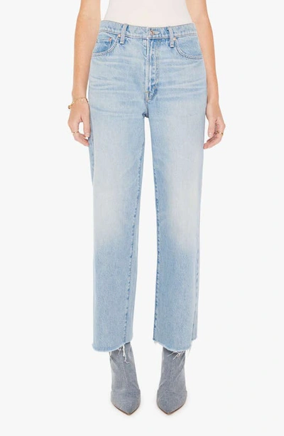 Mother The Rambler Raw Hem Ankle Straight Leg Jeans In Im With The Band