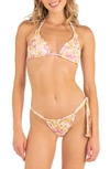 HURLEY BEACH BLOOM REVERSIBLE TWO-PIECE SWIMSUIT