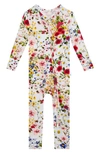 Posh Peanut Barbara Floral Convertible Footie In Barbara