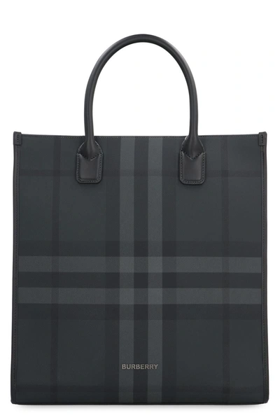 Burberry Denny Tote Bag In Black