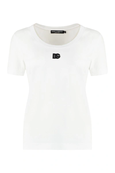Dolce & Gabbana T-shirt With Logo In White