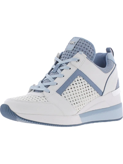 Georgie woven leather trainer sales