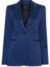 Pinko Fiona Single-breasted Blazer In Blue