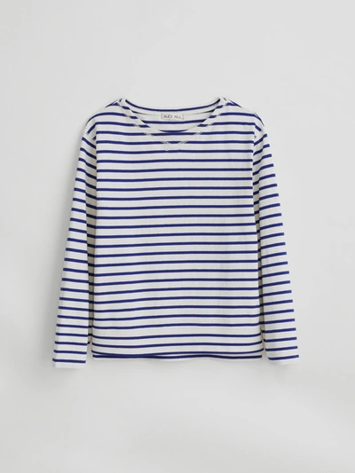 Alex Mill Lakeside Striped Tee In Natural/blue