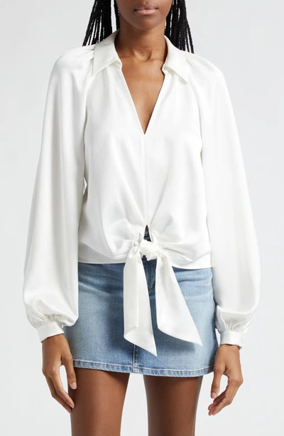 Ramy Brook Posh Emily Collared Blouse In Ivory
