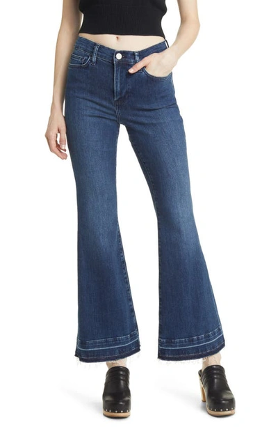 Frame Women's Le Easy High-rise Stretch Flared Crop Jeans In Thunderstorm