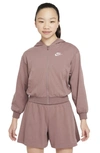 Nike Sportswear Big Kids' (girls') Full-zip Hoodie In Purple