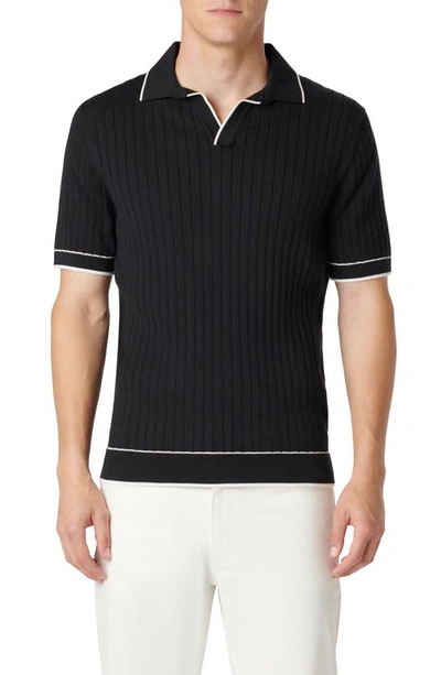 BUGATCHI JOHNNY COLLAR RIB POLO