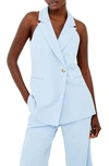 French Connection Harrie Vest In Cashmere Blue