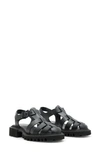 Allsaints Nessa Fisherman Sandal In Black