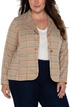 LIVERPOOL LOS ANGELES FITTED PLAID BLAZER
