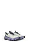 On Kids' Cloudhero Waterproof Running Shoe In Aloe/ Feather