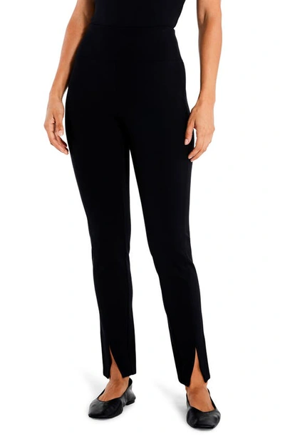 Nic + Zoe Nic+zoe Ponte Ankle Leggings In Black Onyx