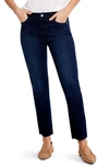 Nic + Zoe High Waist Raw Hem Ankle Straight Leg Jeans In Twilight