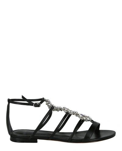 Alexandre Birman Alice Flat Sandals In Black