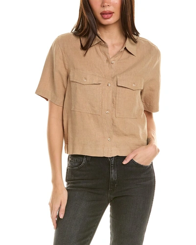 Dl1961 Montauk Linen Shirt In Brown