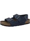 BIRKENSTOCK MAILANO BS WOMENS LEATHER FOOTBED STRAPPY SANDALS