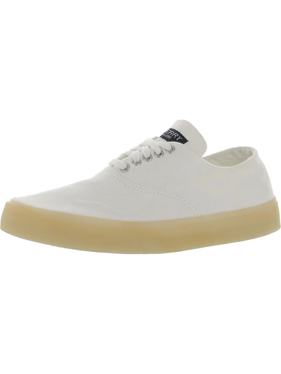 Sperry Captains Cvo Drink Womens Canvas Low-top Casual And Fashion Sneakers In White