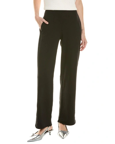 Eileen Fisher Straight Wool Pant In Black